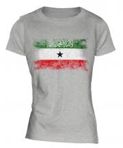 Somaliland Distressed Flag Ladies T-Shirt