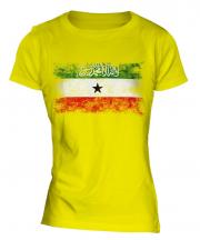 Somaliland Distressed Flag Ladies T-Shirt