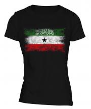 Somaliland Distressed Flag Ladies T-Shirt