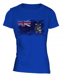 South Georgia Distressed Flag Ladies T-Shirt