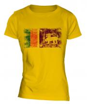 Sri Lanka Distressed Flag Ladies T-Shirt