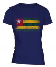 Togo Distressed Flag Ladies T-Shirt