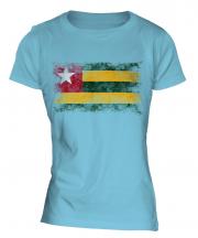 Togo Distressed Flag Ladies T-Shirt