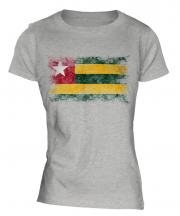 Togo Distressed Flag Ladies T-Shirt