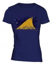 Tokelau Distressed Flag Ladies T-Shirt