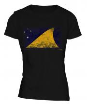 Tokelau Distressed Flag Ladies T-Shirt