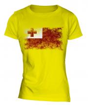 Tonga Distressed Flag Ladies T-Shirt