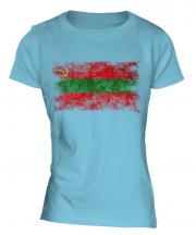 Transnistria Distressed Flag Ladies T-Shirt