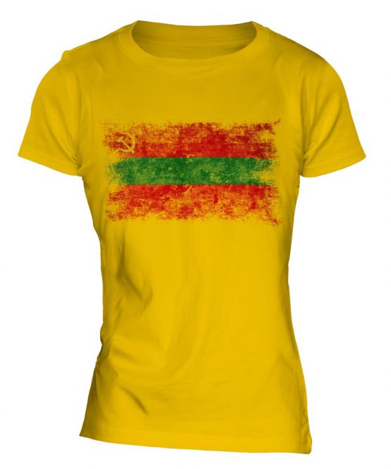 Transnistria Distressed Flag Ladies T-Shirt