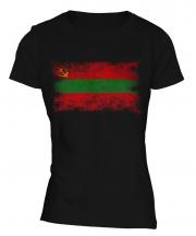 Transnistria Distressed Flag Ladies T-Shirt