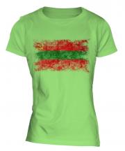 Transnistria Distressed Flag Ladies T-Shirt