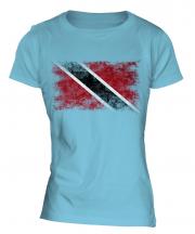 Trinidad And Tobago Distressed Flag Ladies T-Shirt