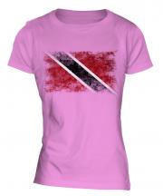 Trinidad And Tobago Distressed Flag Ladies T-Shirt