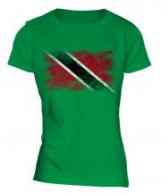 Trinidad And Tobago Distressed Flag Ladies T-Shirt