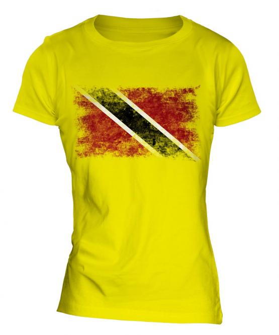 Trinidad And Tobago Distressed Flag Ladies T-Shirt
