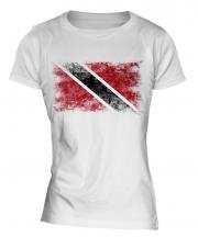 Trinidad And Tobago Distressed Flag Ladies T-Shirt