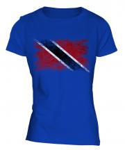 Trinidad And Tobago Distressed Flag Ladies T-Shirt