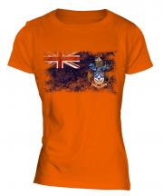 Tristan Da Cunha Distressed Flag Ladies T-Shirt