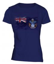 Tristan Da Cunha Distressed Flag Ladies T-Shirt