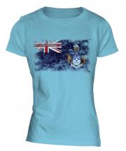 Tristan Da Cunha Distressed Flag Ladies T-Shirt