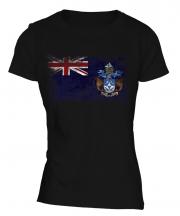 Tristan Da Cunha Distressed Flag Ladies T-Shirt
