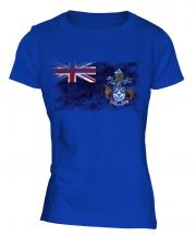 Tristan Da Cunha Distressed Flag Ladies T-Shirt