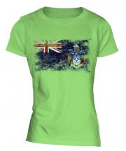 Tristan Da Cunha Distressed Flag Ladies T-Shirt