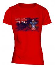 Tristan Da Cunha Distressed Flag Ladies T-Shirt