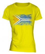 Tuva Distressed Flag Ladies T-Shirt