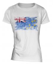 Tuvalu Distressed Flag Ladies T-Shirt