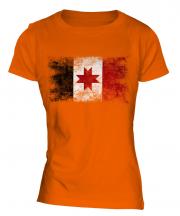 Udmurtia Distressed Flag Ladies T-Shirt