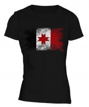 Udmurtia Distressed Flag Ladies T-Shirt