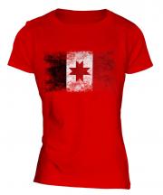 Udmurtia Distressed Flag Ladies T-Shirt