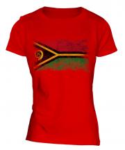 Vanuatu Distressed Flag Ladies T-Shirt