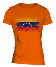 Venezuela Distressed Flag Ladies T-Shirt