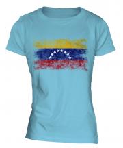 Venezuela Distressed Flag Ladies T-Shirt