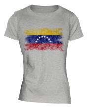 Venezuela Distressed Flag Ladies T-Shirt