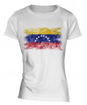 Venezuela Distressed Flag Ladies T-Shirt