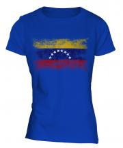 Venezuela Distressed Flag Ladies T-Shirt