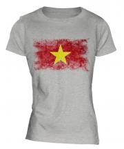 Vietnam Distressed Flag Ladies T-Shirt