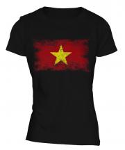 Vietnam Distressed Flag Ladies T-Shirt