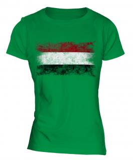 Yemen Distressed Flag Ladies T-Shirt