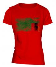 Zambia Distressed Flag Ladies T-Shirt