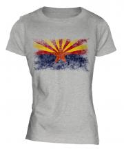 Arizona State Distressed Flag Ladies T-Shirt
