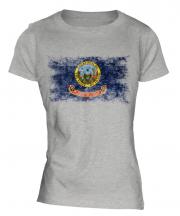 Idaho State Distressed Flag Ladies T-Shirt