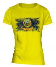 Idaho State Distressed Flag Ladies T-Shirt