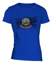 Idaho State Distressed Flag Ladies T-Shirt