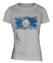 South Dakota State Distressed Flag Ladies T-Shirt