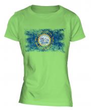 South Dakota State Distressed Flag Ladies T-Shirt