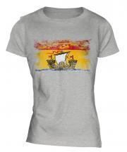 New Brunswick Distressed Flag Ladies T-Shirt